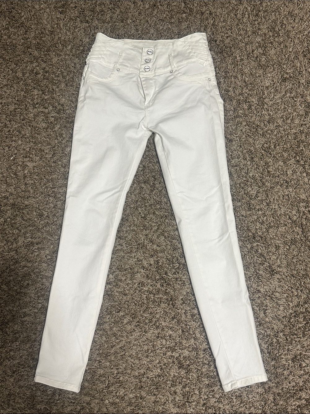Women’s High-Waist White Skinny Jeans butt-lifting jeans